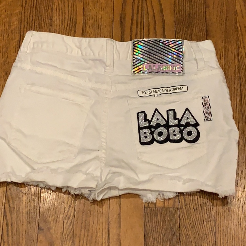 Denim shorts Lalabobo k-pop shorts White size 24 - Picture 6 of 6